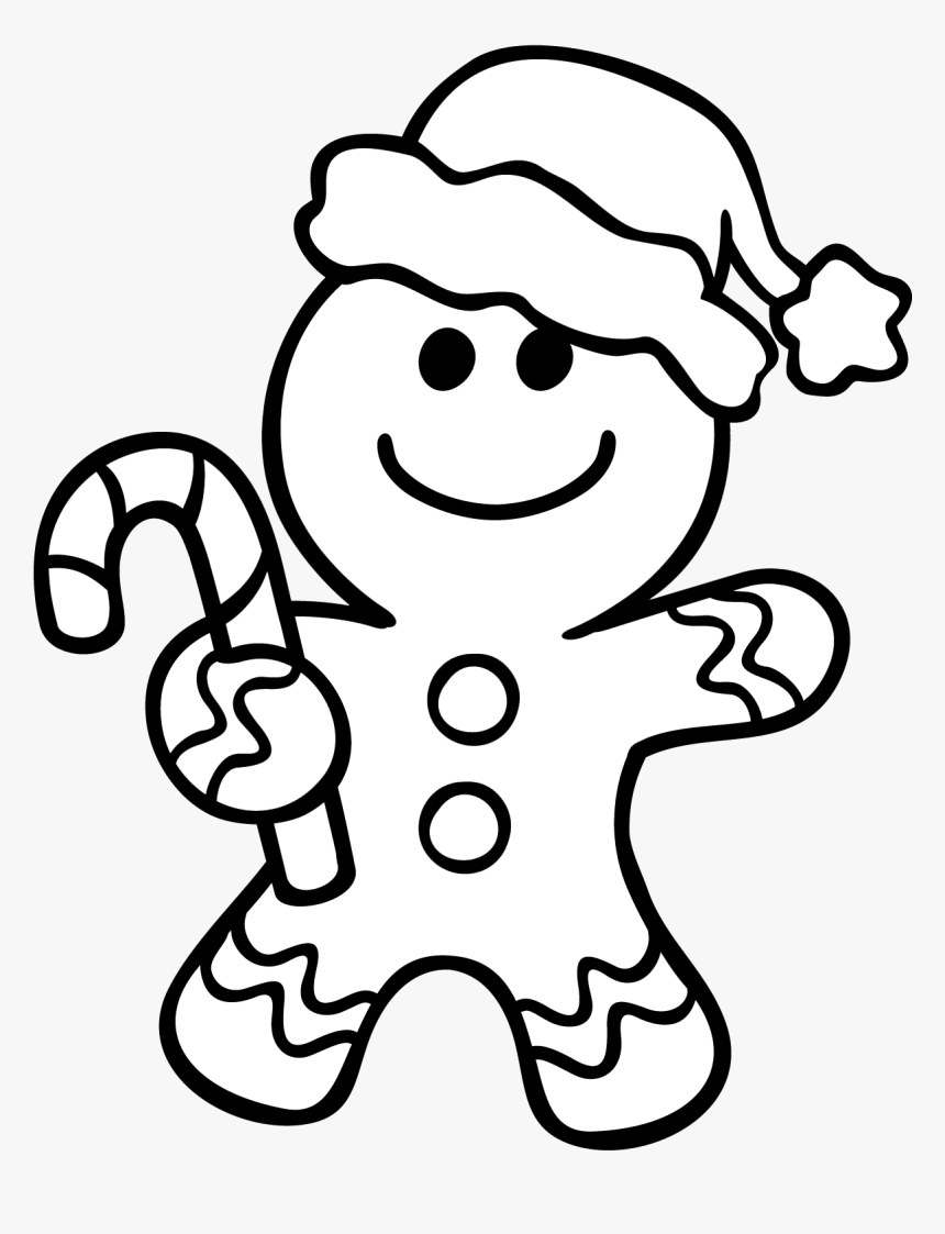 Gingerbread man coloring pages