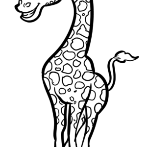 Giraffes coloring pages printable for free download