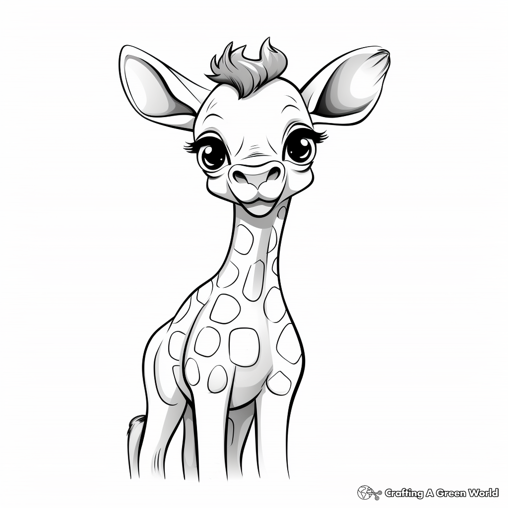 Giraffe coloring pages