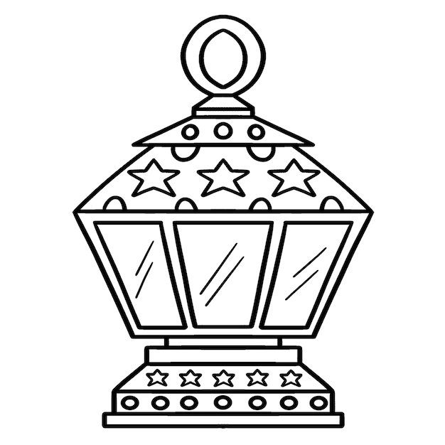 Page christmas lamp coloring pages images