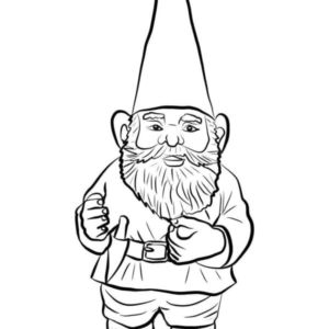 Gnome coloring pages printable for free download