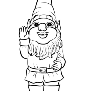 Gnome coloring pages printable for free download