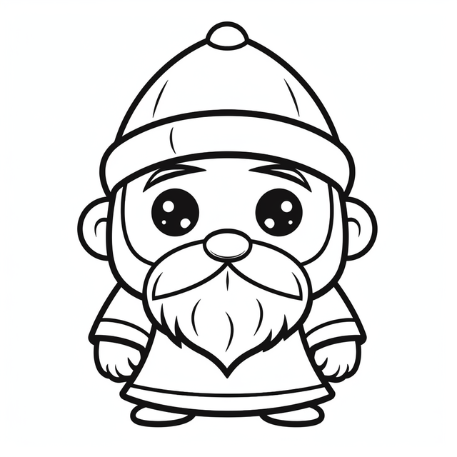 Coloring pages of cute little gnome characters outline sketch drawing vector christmas gnome drawing christmas gnome outline christmas gnome sketch png and vector with transparent background for free download