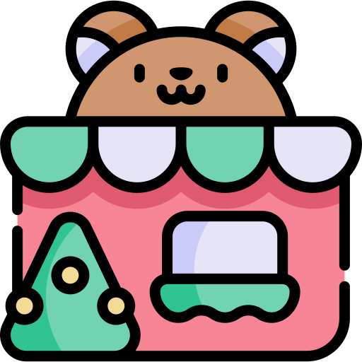 Toy store kawaii lineal color icon