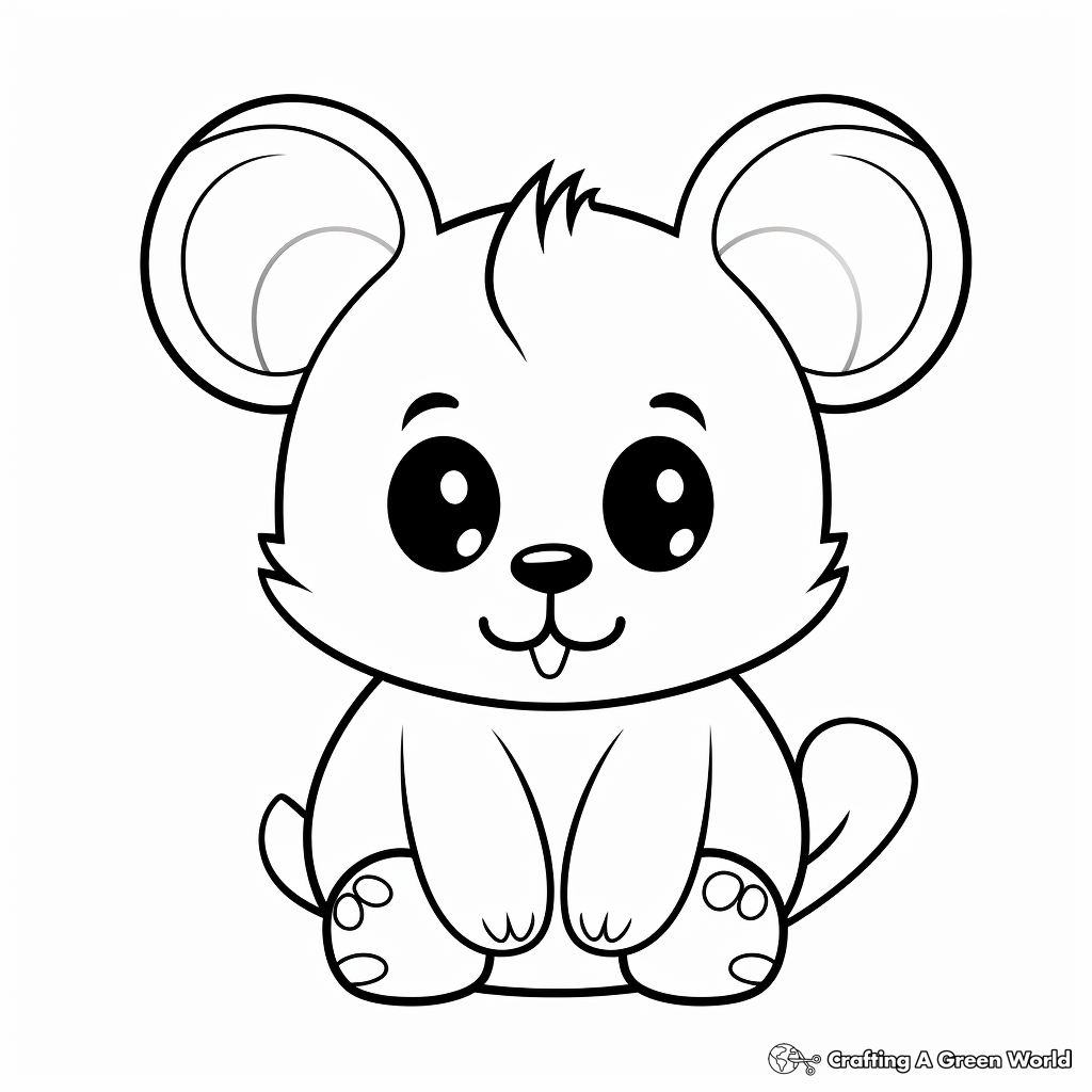 Hamster coloring pages