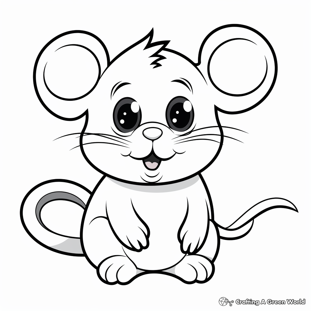 Realistic hamster coloring pages