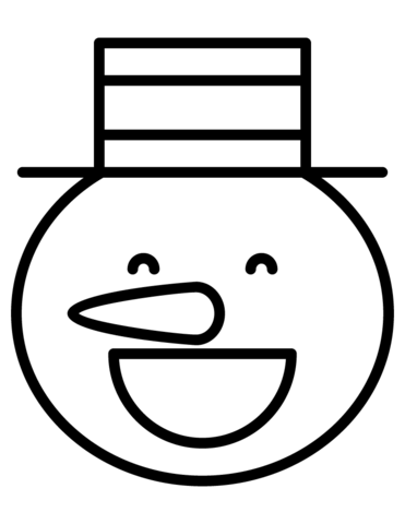 Christmas snowman coloring page free printable coloring pages