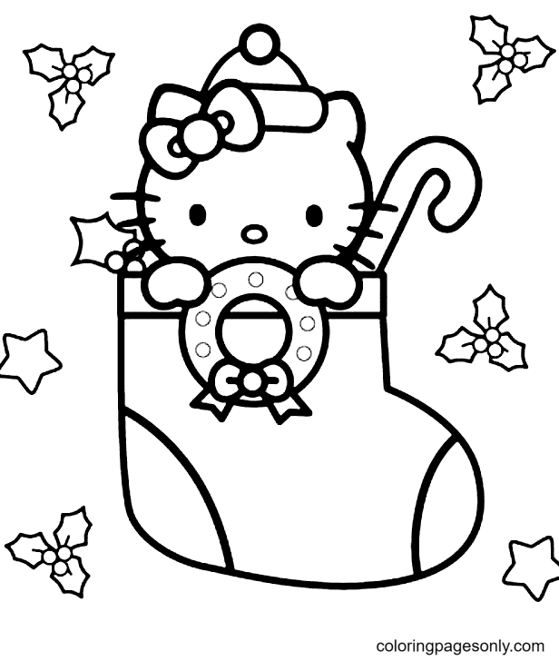 Christmas stockings coloring pages
