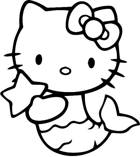 Hello kitty coloring pages