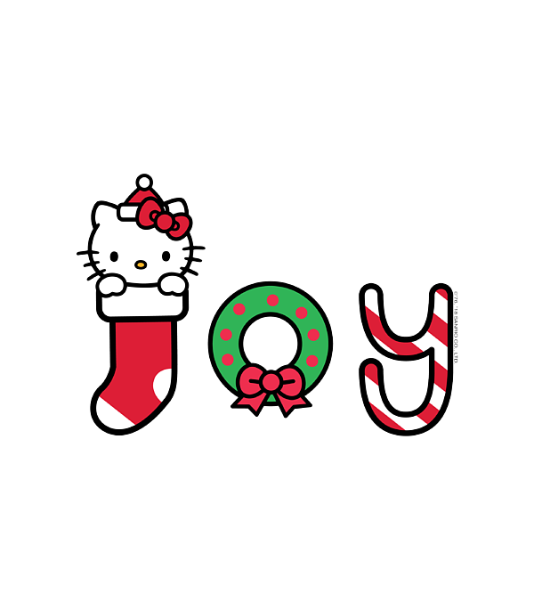 Hello kitty christmas joy sticker by niall rudi