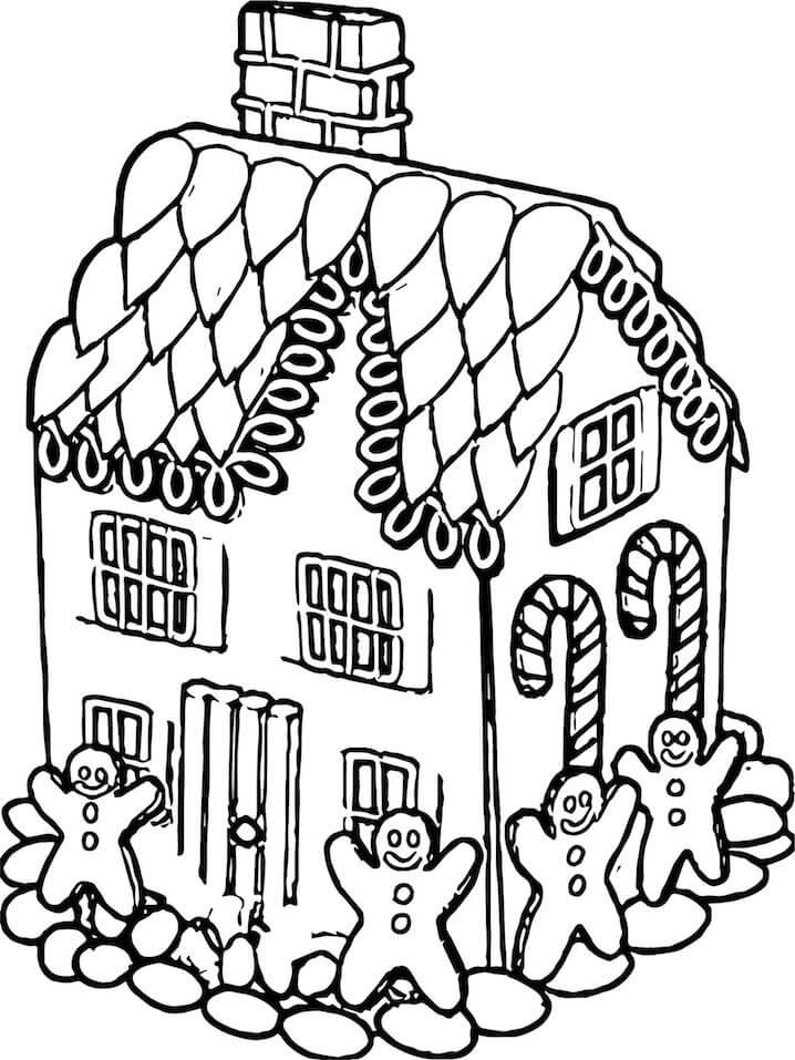 Pepparkakshus house colouring pages coloring pages printable coloring pages