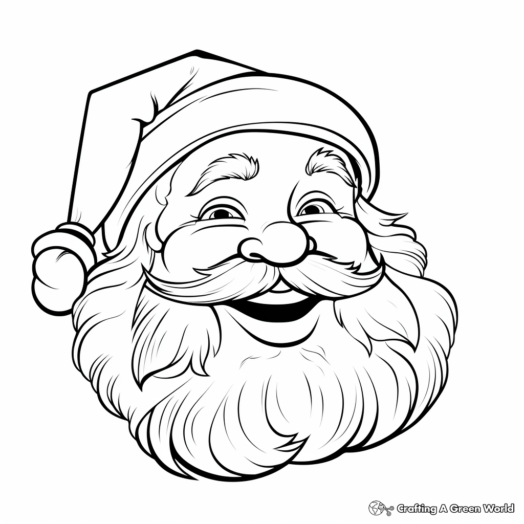 Santa coloring pages