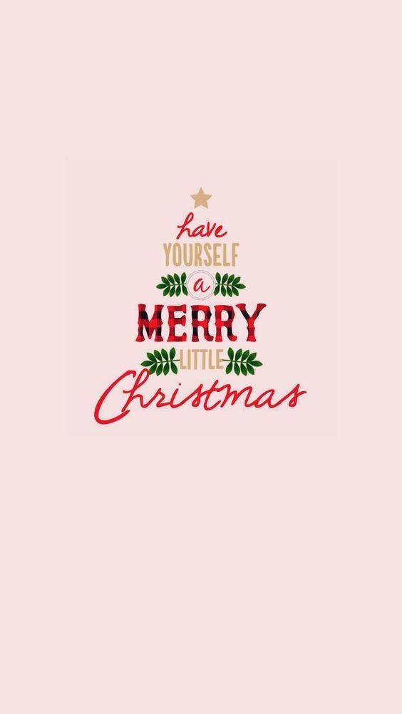 Download cute christmas iphone pink background wallpaper