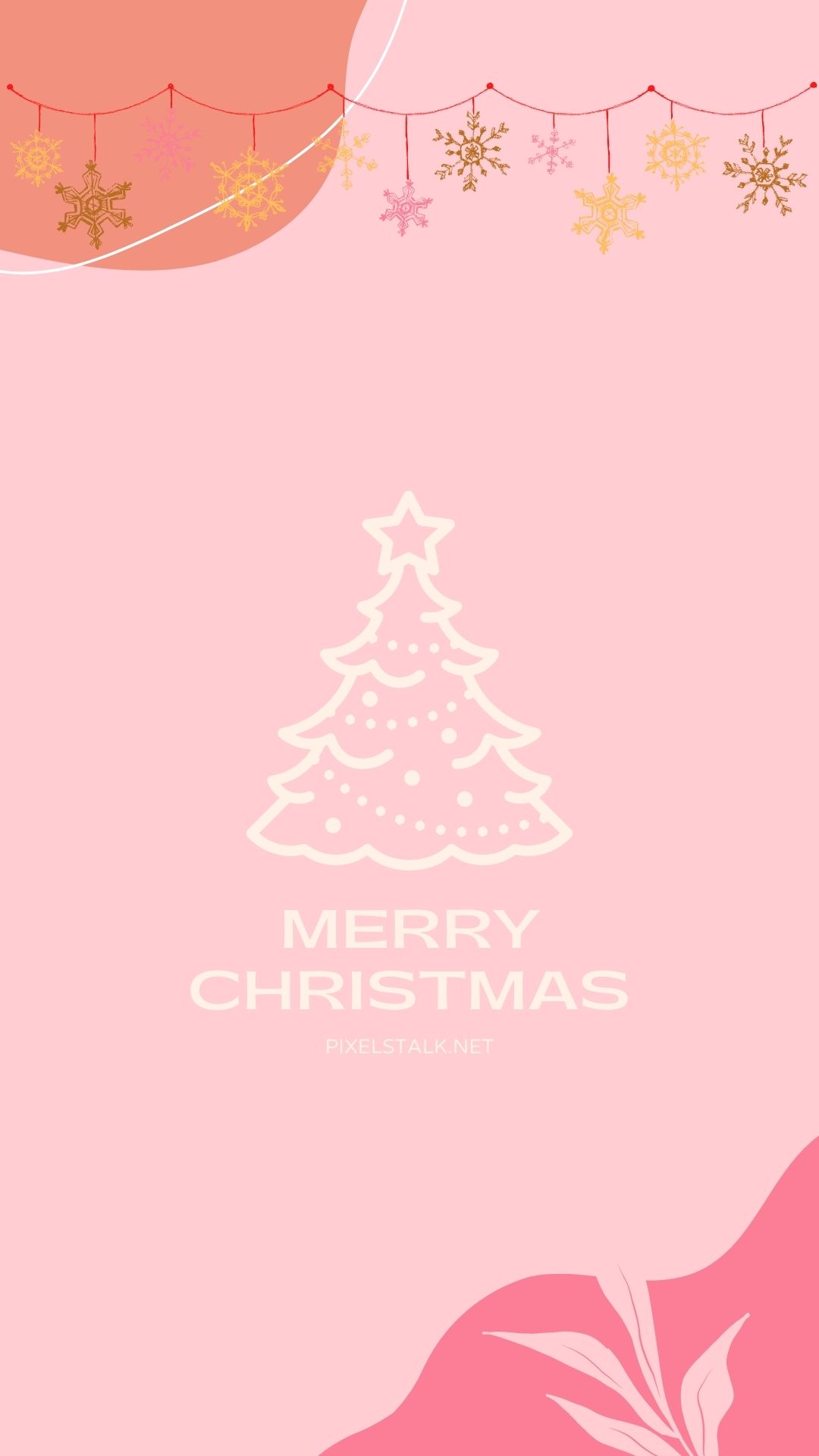 Pink christmas iphone wallpapers