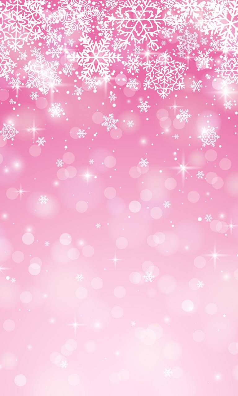 Pink christmas christmas phone wallpaper xmas wallpaper snowflake wallpaper