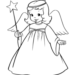 Christmas angels coloring pages printable for free download