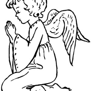 Christmas angels coloring pages printable for free download