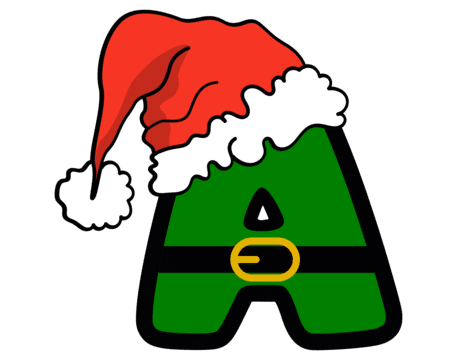 L alphabet santa hat christmas l alphabet santa christmas alphabet png and vector with transparent background for free download