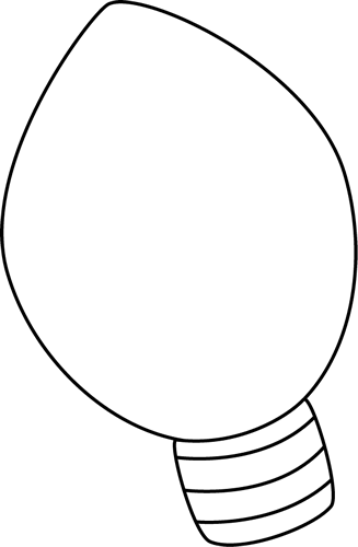 Light bulb coloring page