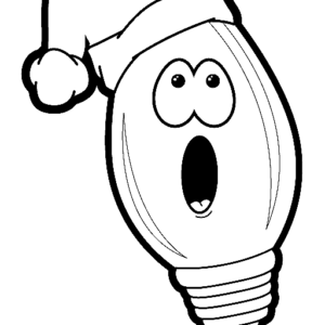 Christmas lights coloring pages printable for free download