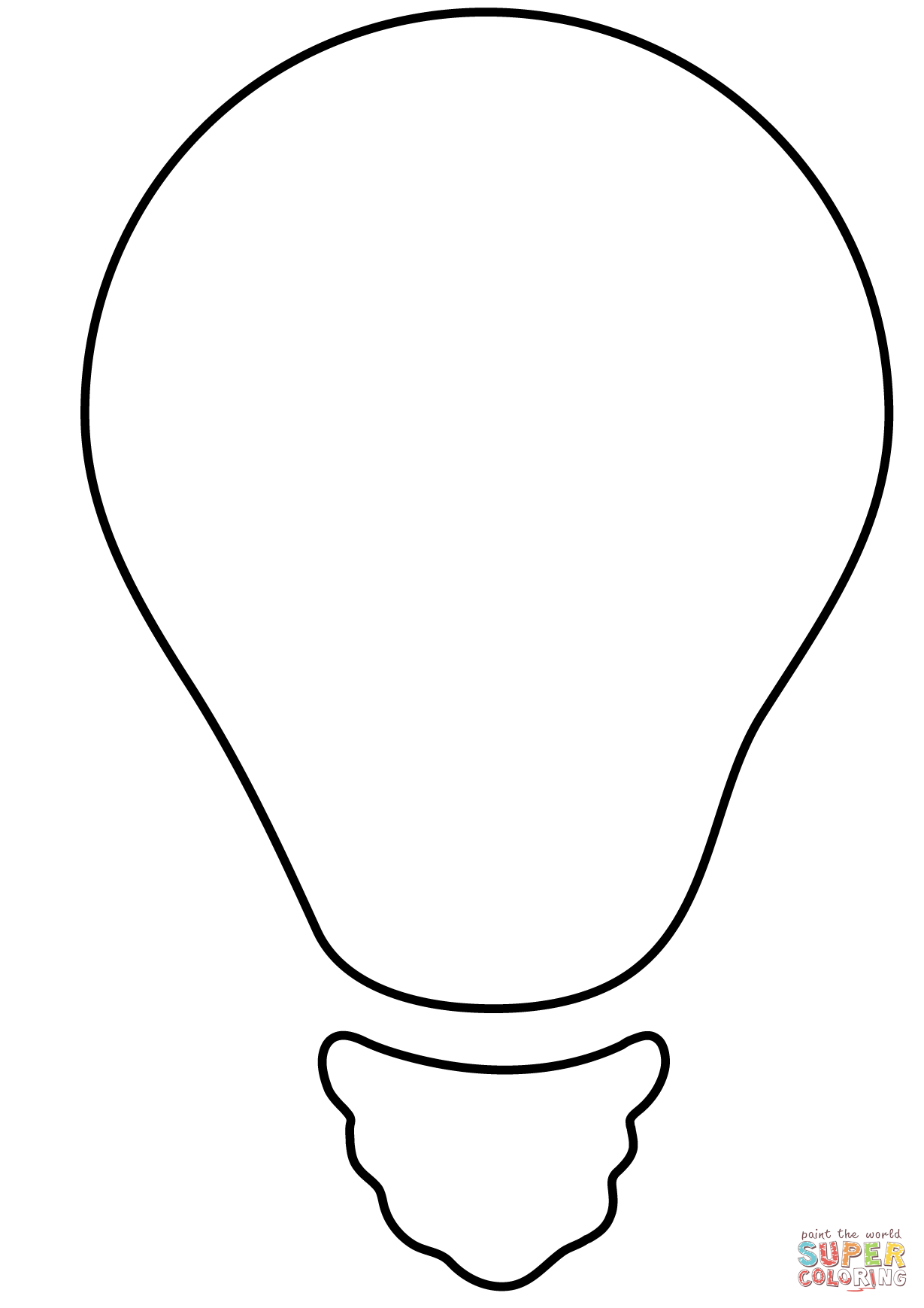 Light bulb emoji coloring page free printable coloring pages