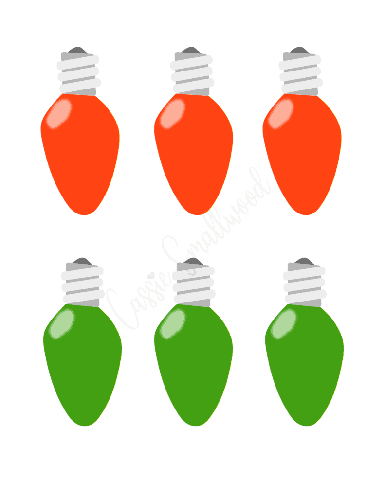 Pretty christmas lights templates