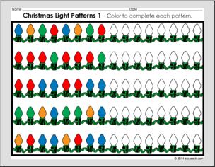 Christmas light patterns