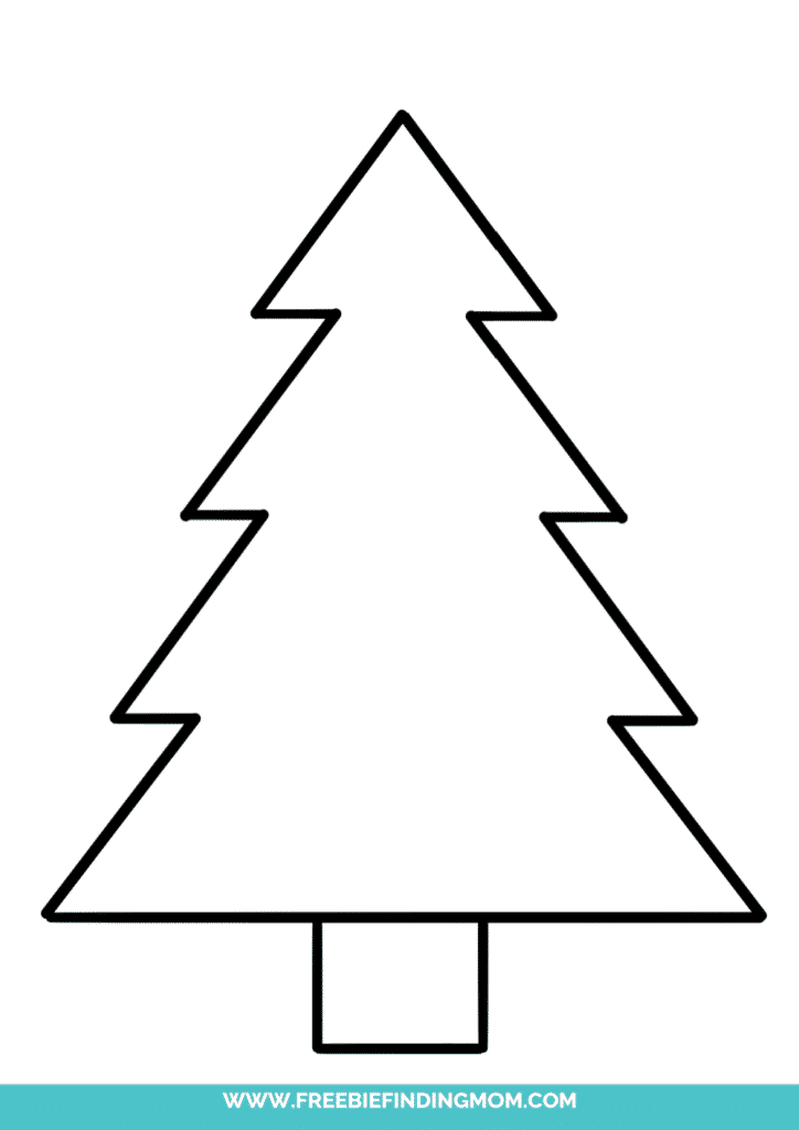 Free christmas tree template printables