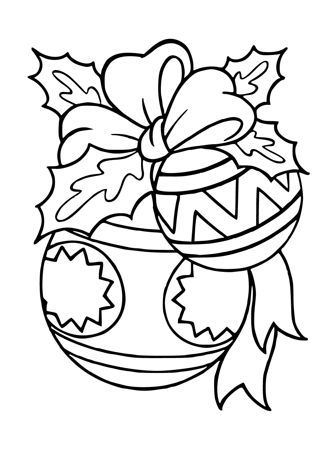 Free printable christmas decor coloring page sheet and picture for adults and kids girls and boys