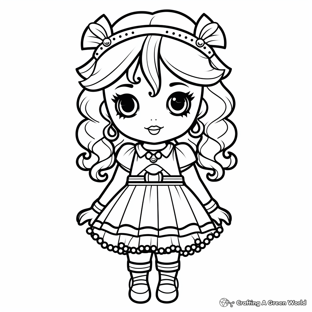 Doll coloring pages