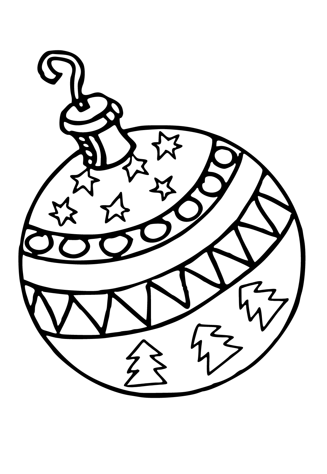 Free printable christmas ornaments custom coloring page sheet and picture for adults and kids girls and boys