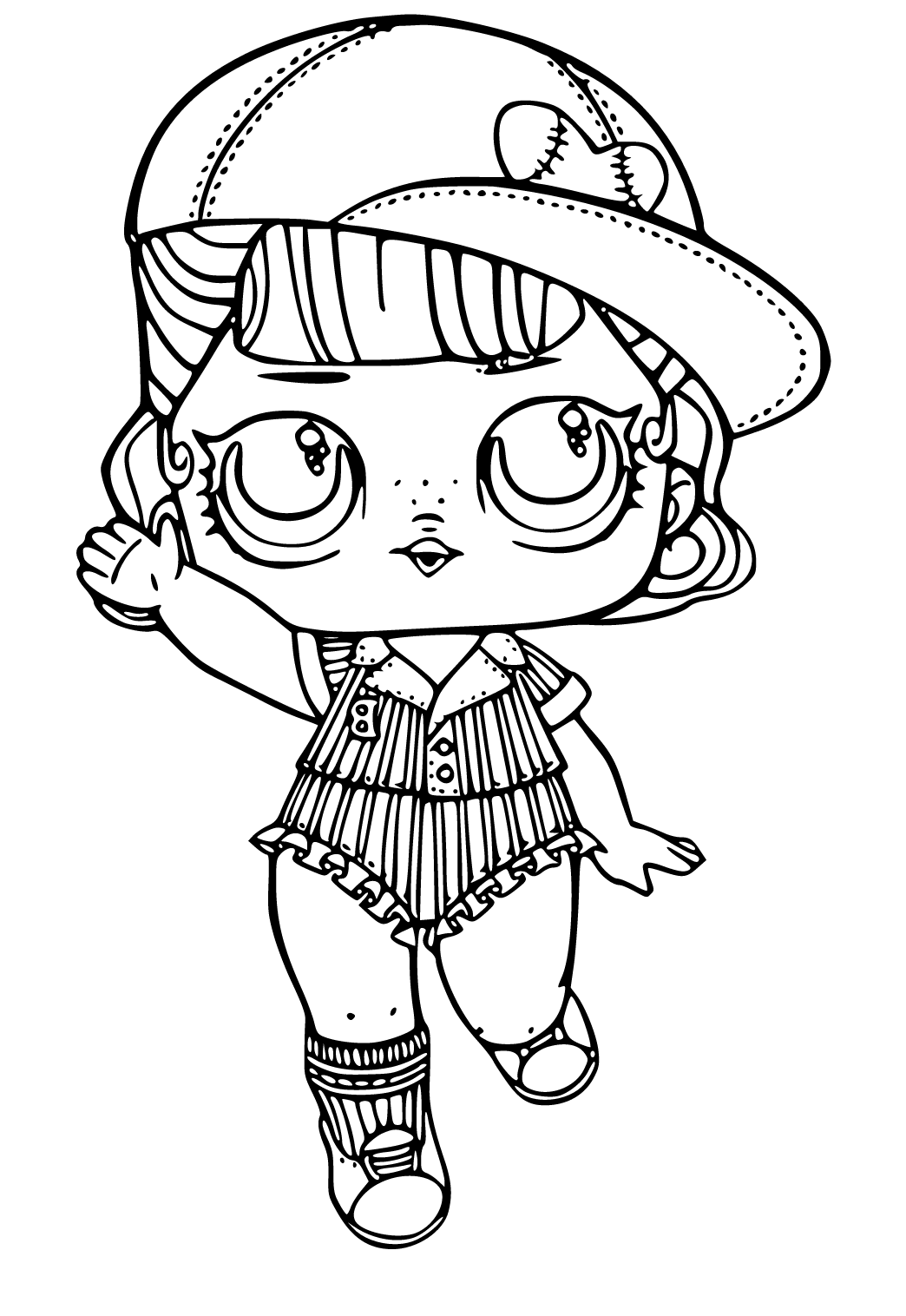 Free printable lol tennis coloring page sheet and picture for adults and kids girls and boys