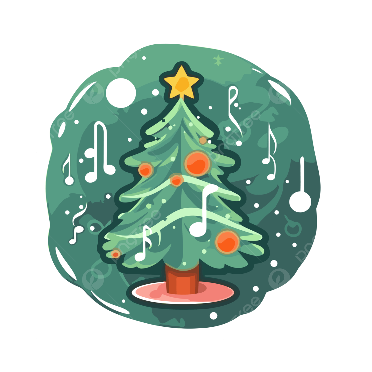 Christmas music notes png transparent images free download vector files