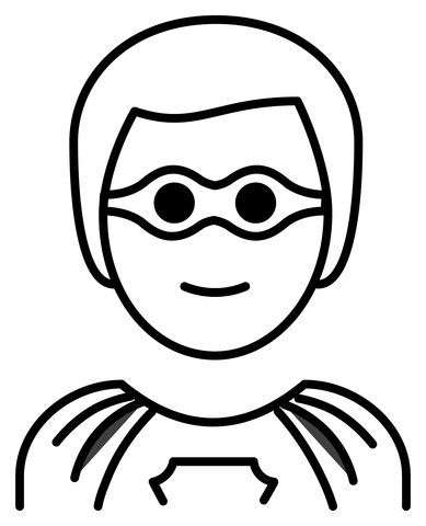 Man superhero emoji coloring page free printable coloring pages