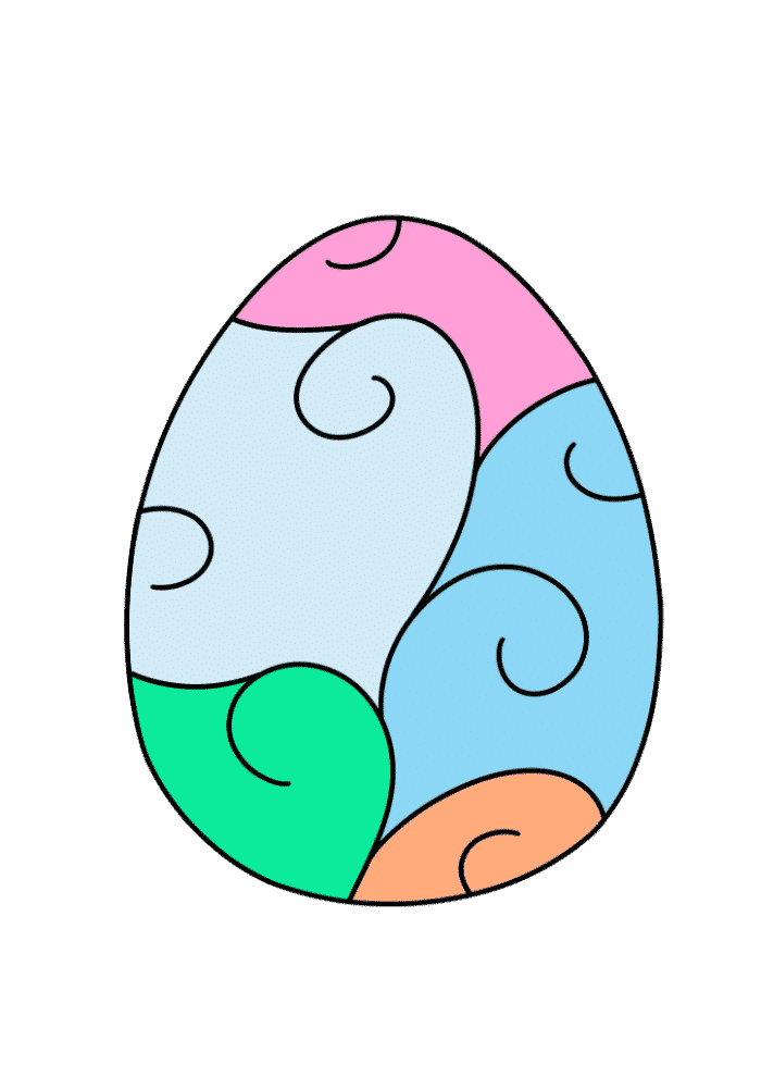 Free printable colored easter eggs