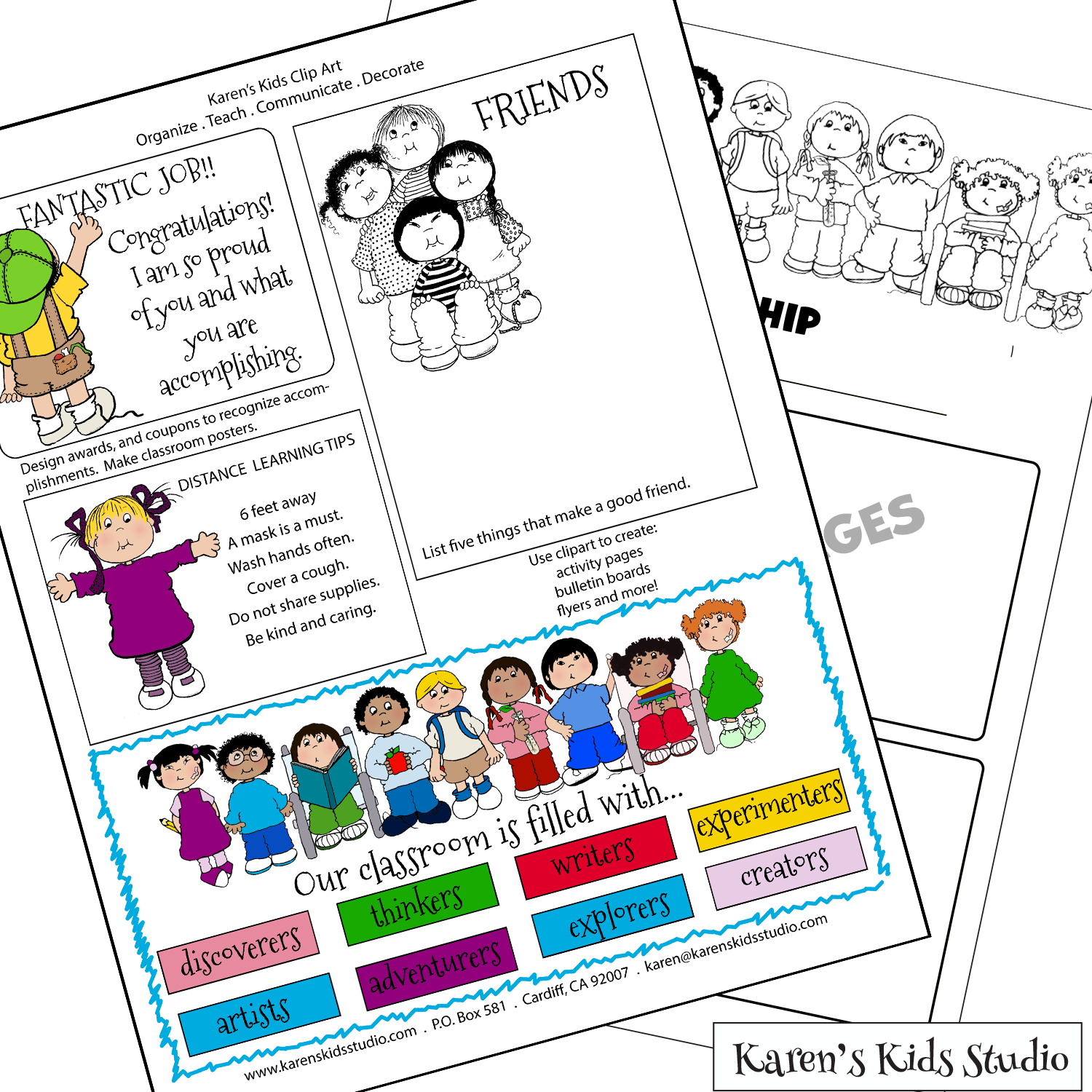 Clipart classroom kids clipart karens kids clipart â karens kids studio