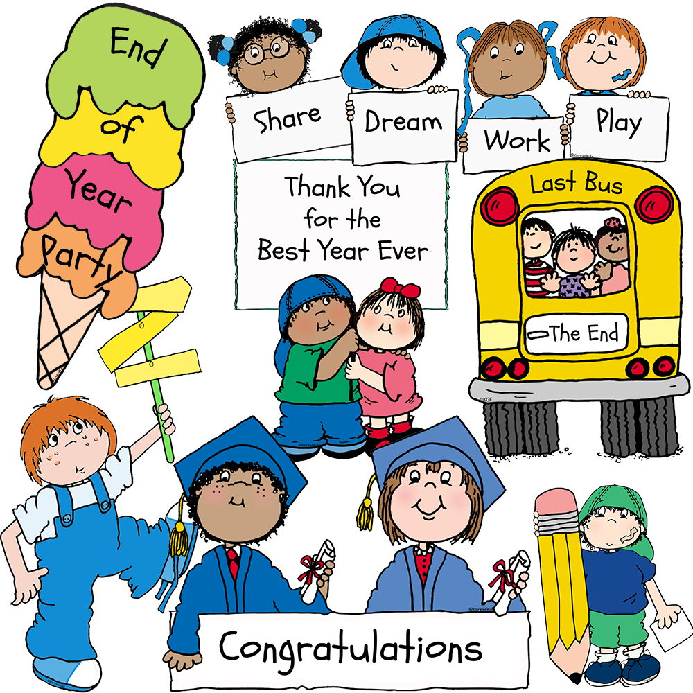 Clip art end of year kids â karens kids studio