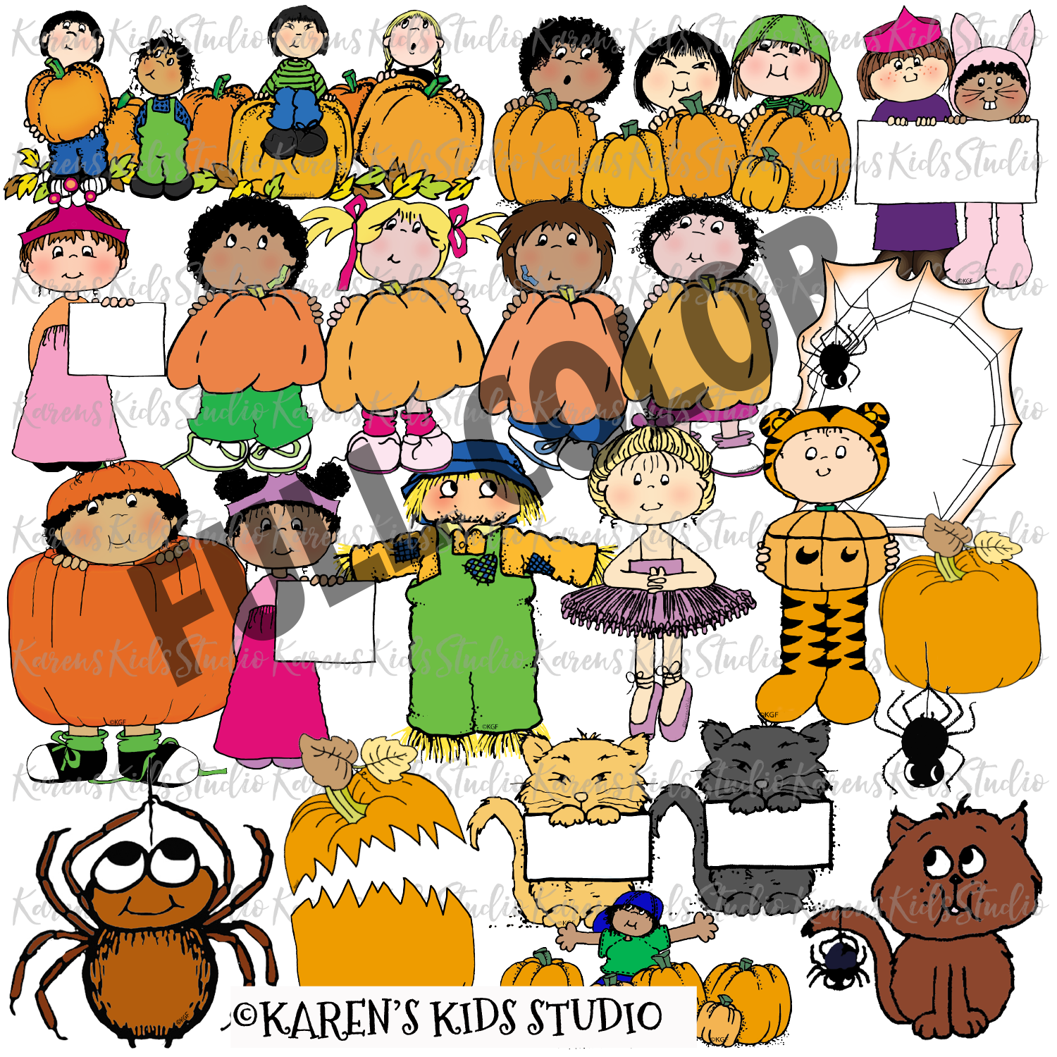 Clipart halloween kids clipart karens kids clipart â karens kids studio