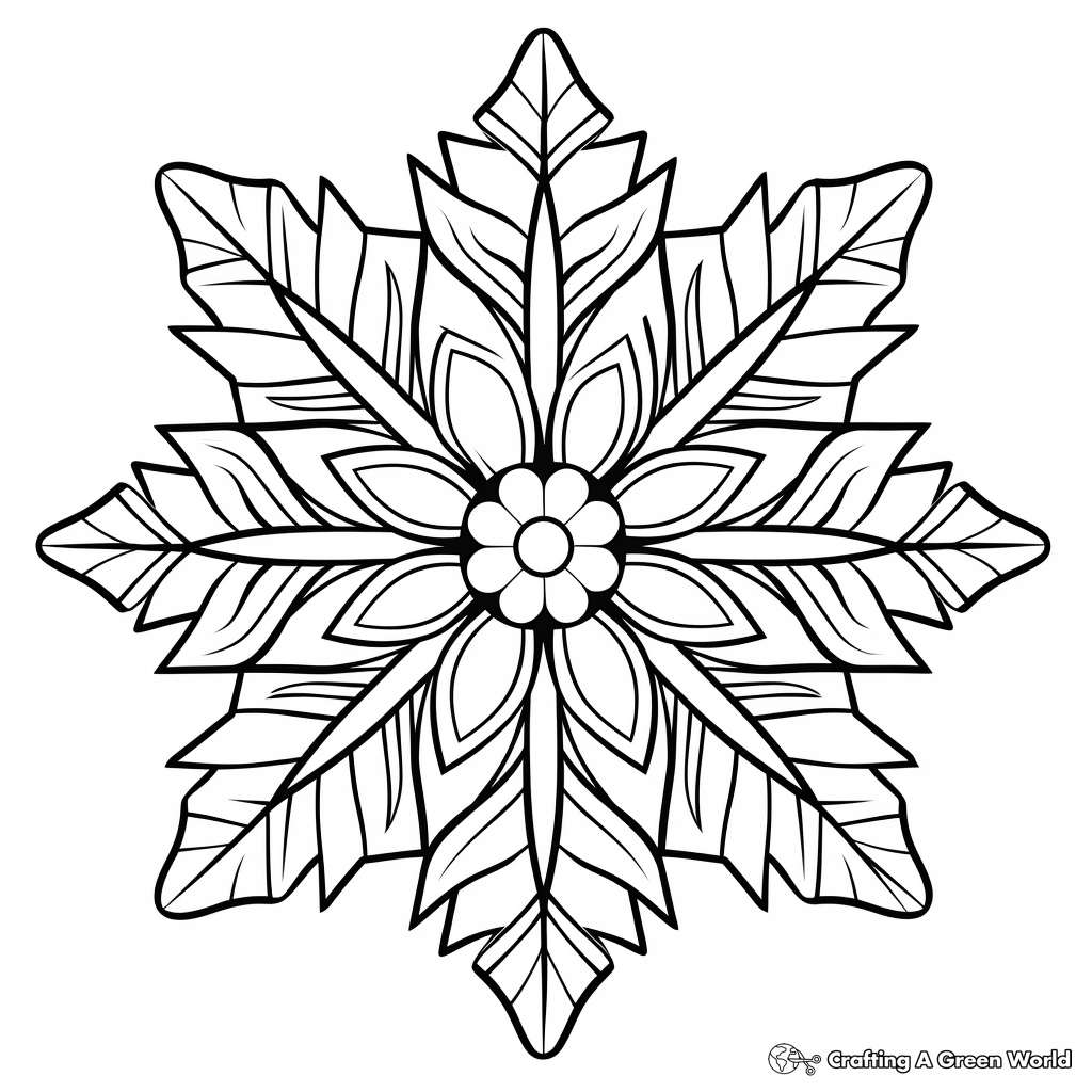 Winter mandala coloring pages