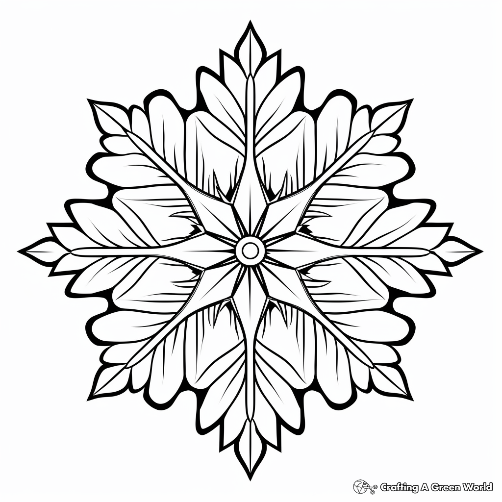 Winter mandala coloring pages