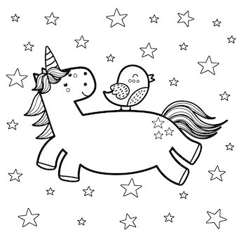 Page big book coloring unicorn images