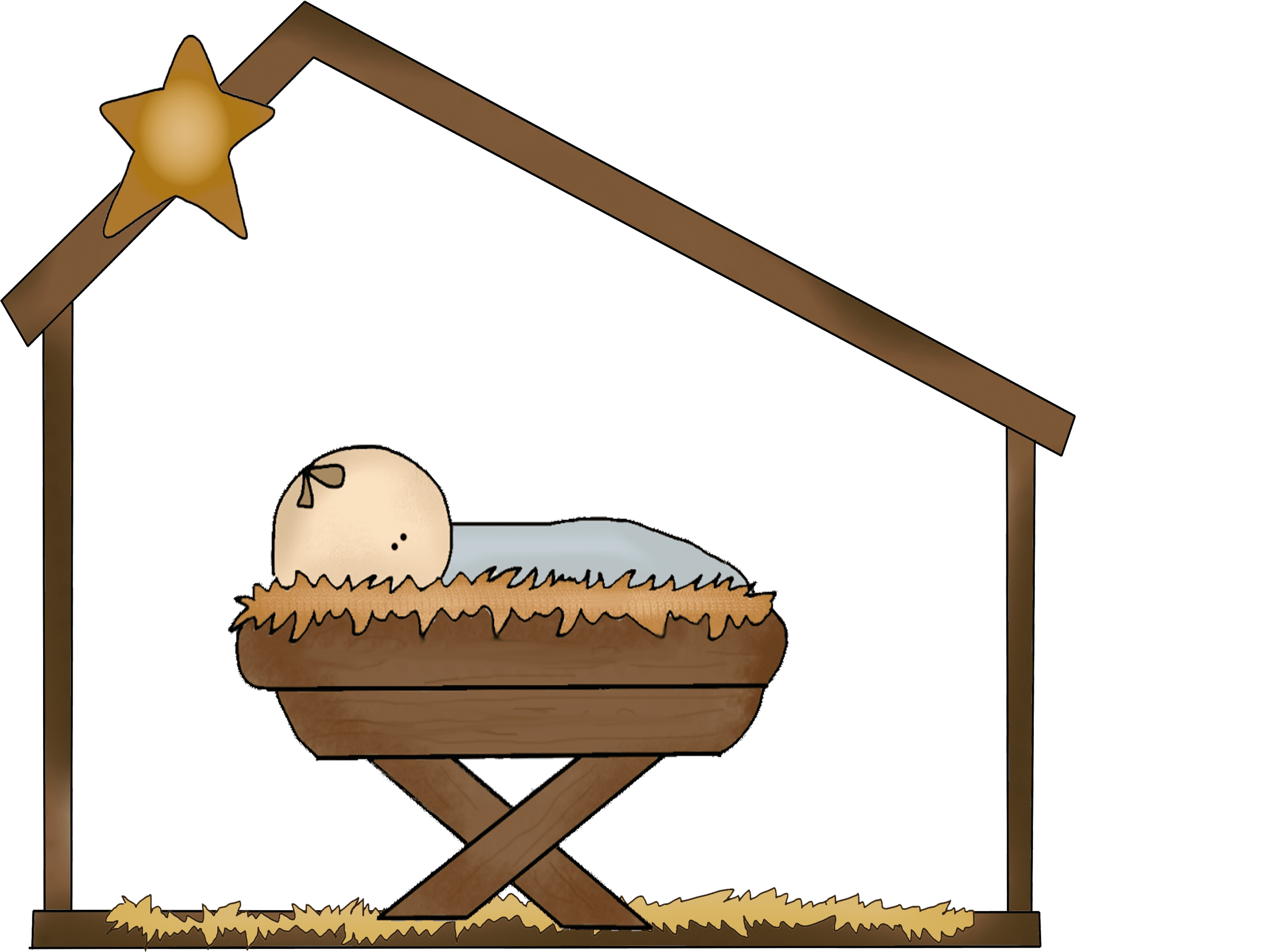 Nativity clipart baby jesus clipart