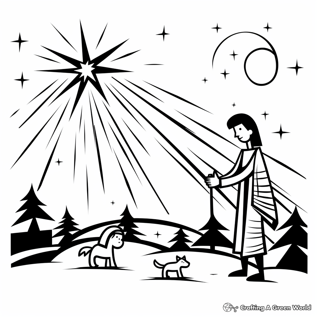 Nativity coloring pages