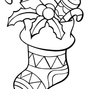 Christmas stockings coloring pages printable for free download
