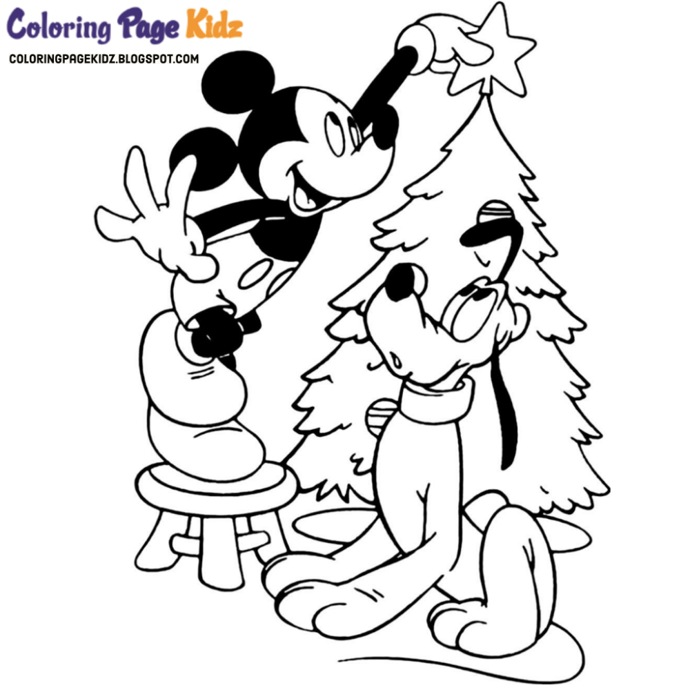 Christmas mickey mouse disney coloring pages free print mickey coloring pages disney coloring pages mickey mouse coloring pages