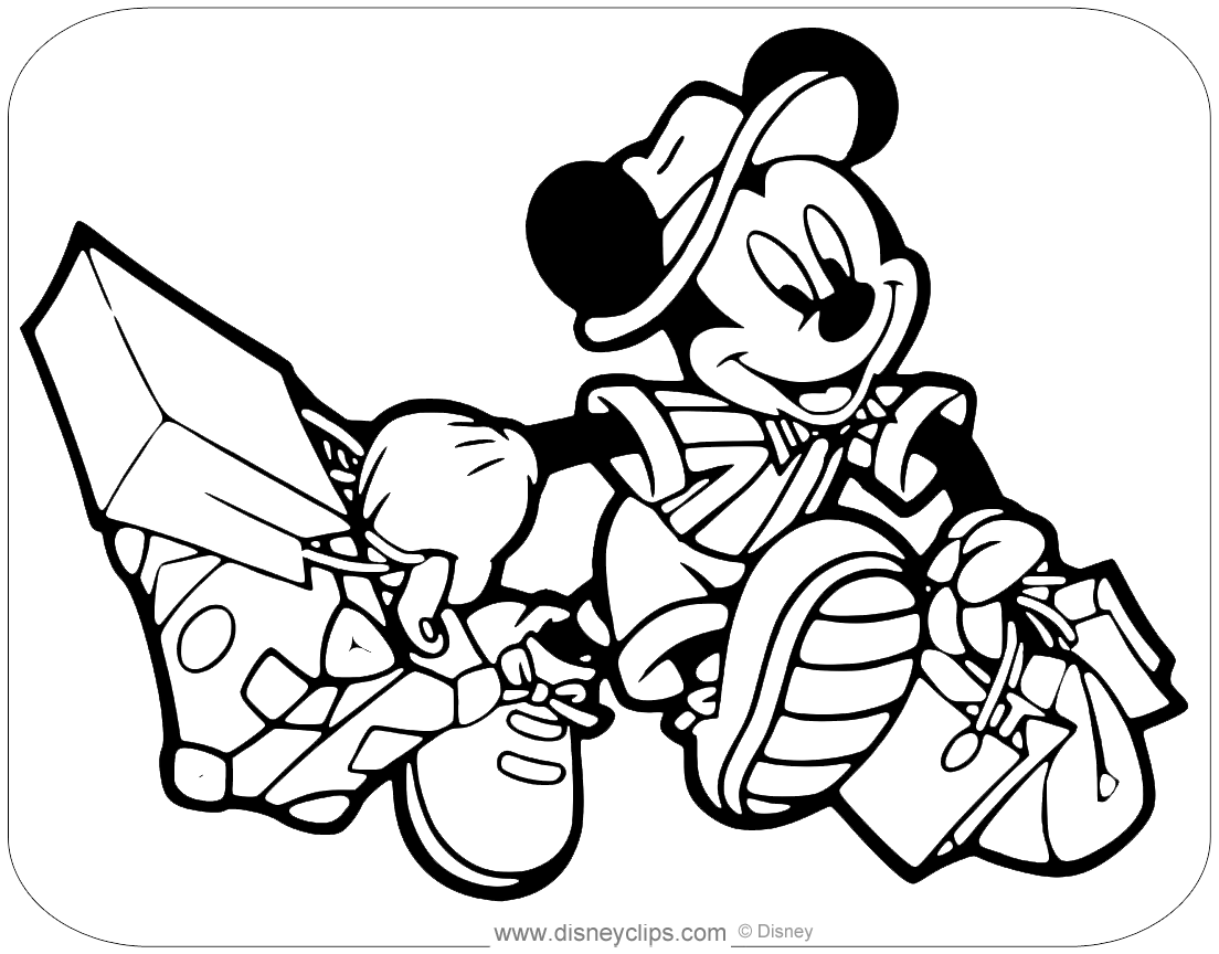 Misc mickey mouse coloring pages