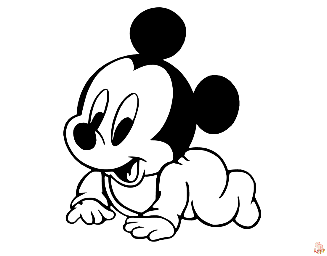 Free mickey mouse coloring pages for kids