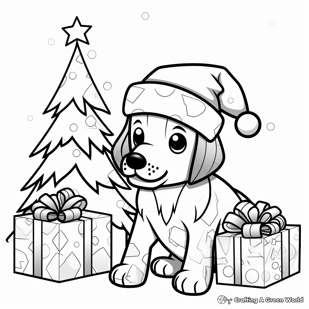 Minecraft dog coloring pages