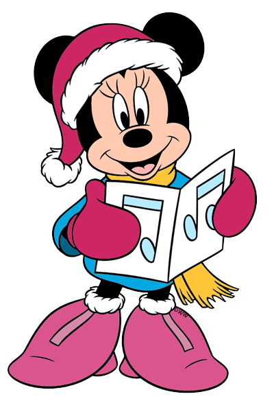 Disney characters christmas minnie disney coloring pages