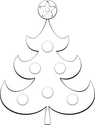 Christmas tree outline